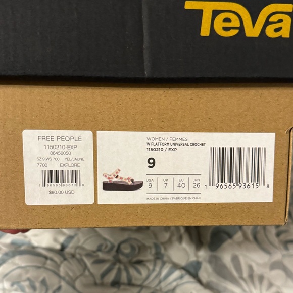 NIB Teva Flatform Universal Crochet SZ 9 - Picture 7 of 9